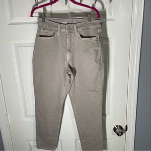 Old Navy Tan high waisted curvy skinny jeans size 12